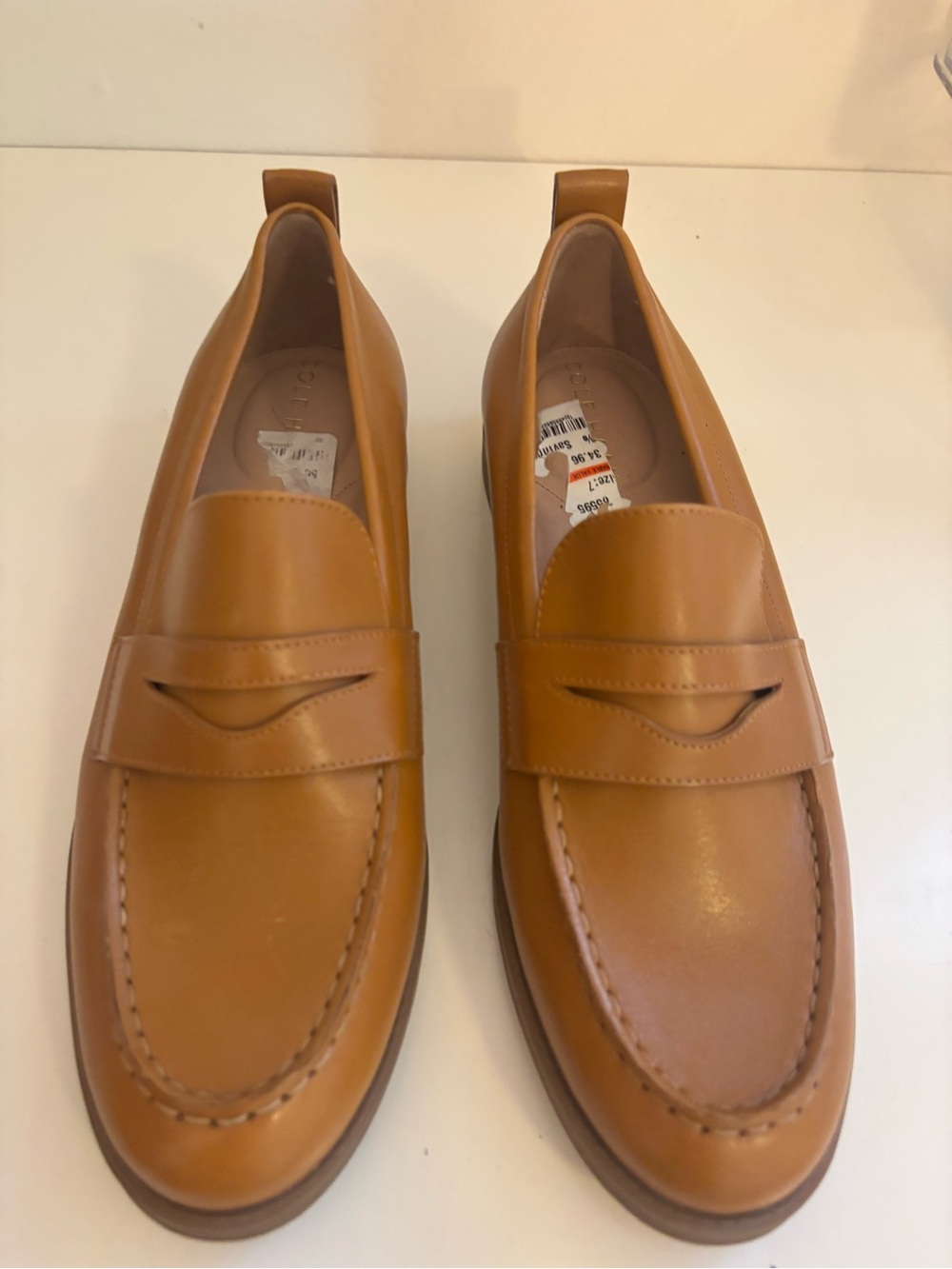 Womens’s Cole Haan  Tan Leather Penny Loafers